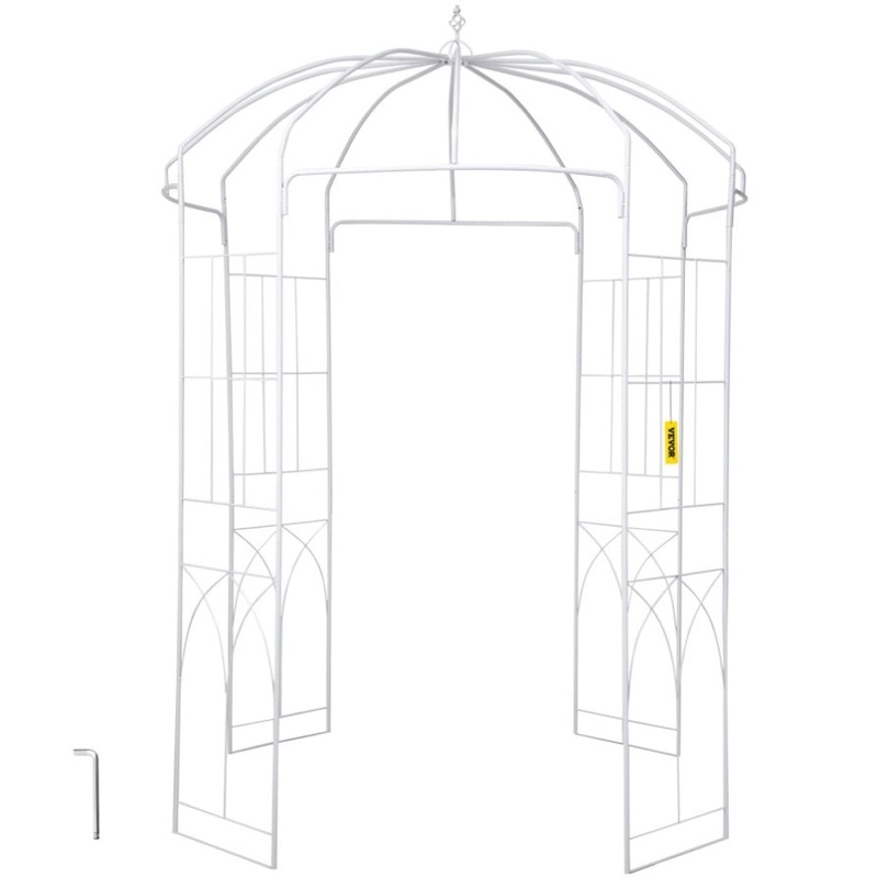 VEVOR Birdcage Shape Garden Arbor, 9′ High x 6.6′ Wide, Heavy Duty Wrought Iron Arbor, Wedding V952-TYHYGMYCBSNL9I8V7V0