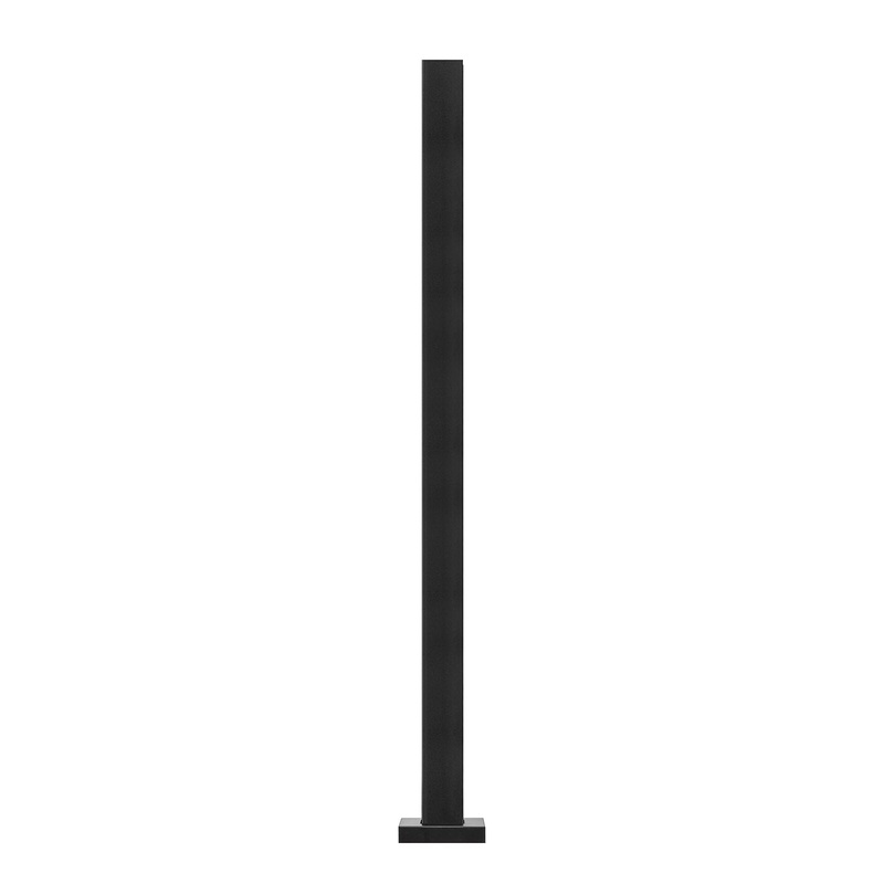 VEVOR Glass Clamp 37.4 H Railing Bracket for 0.39 -0.47  Glass Black Black V952-BLLGZHS95CM1MKWL1V0