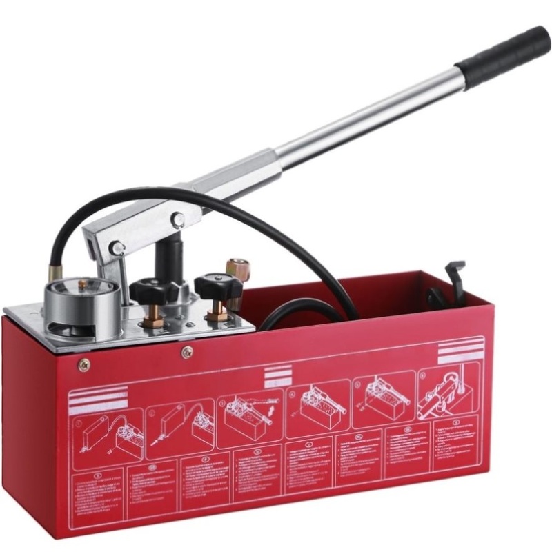 VEVOR Hydraulic Pressure Test Pump 50 Bar Hand Pressure Test Pump 726 PSI 3.2 Gallon Tank 45ML 1/2 V952-50KGSDSYB00000001V0