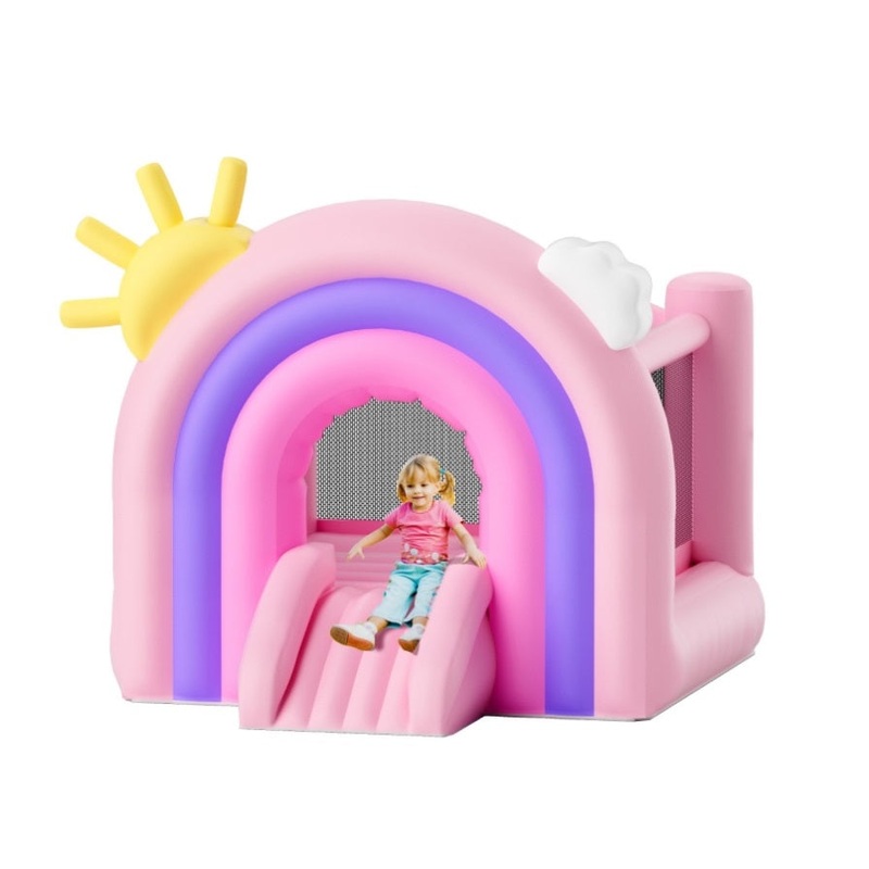 VEVOR Inflatable Bounce House, Indoor Outdoor Playhouse Trampoline, Kid Jumping Bouncer with Blower, V952-CQCBBHYC6PFMU2TRRV3