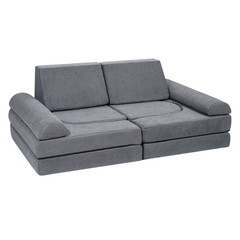 VEVOR Modular Kids Play Couch 10Pcs DIY Creative Toddler Sectional Sofa Grey V952-ETSF5255724Y94P8YV0