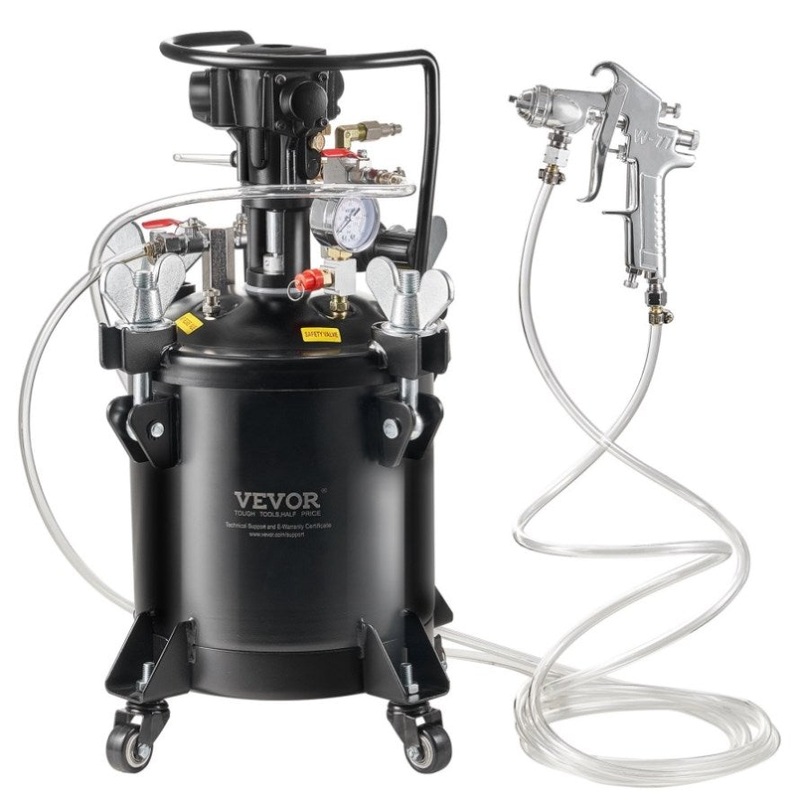 VEVOR Spray Paint Pressure Pot Tank 10 L/2.5 gal Fully Automatic Stirring 70 psi V952-PQYLGZDXAX103KN4VV0