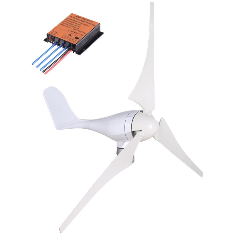 VEVOR Wind Turbine 400Watt Wind Turbine Generator DC 12V Wind Turbine Generator 3/5 Blades with V952-400WYCWXFLFDJ0001V0