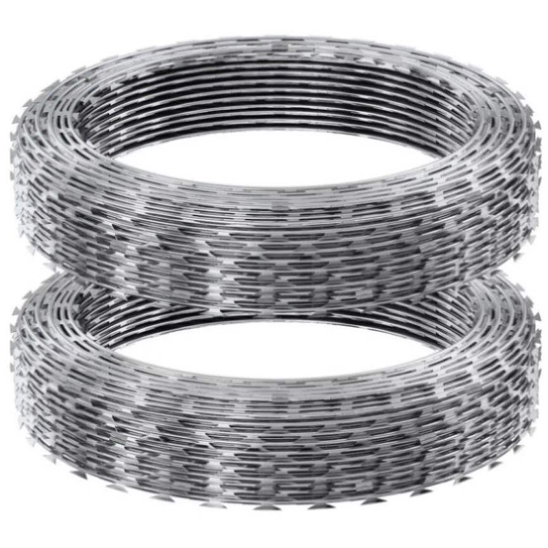 VEVOR Wires, 98 ft Barbed Wire, 2 Rolls Wire Fencing Fence, Double Spiral V952-JSSWDPCS98YCM0CYFV0