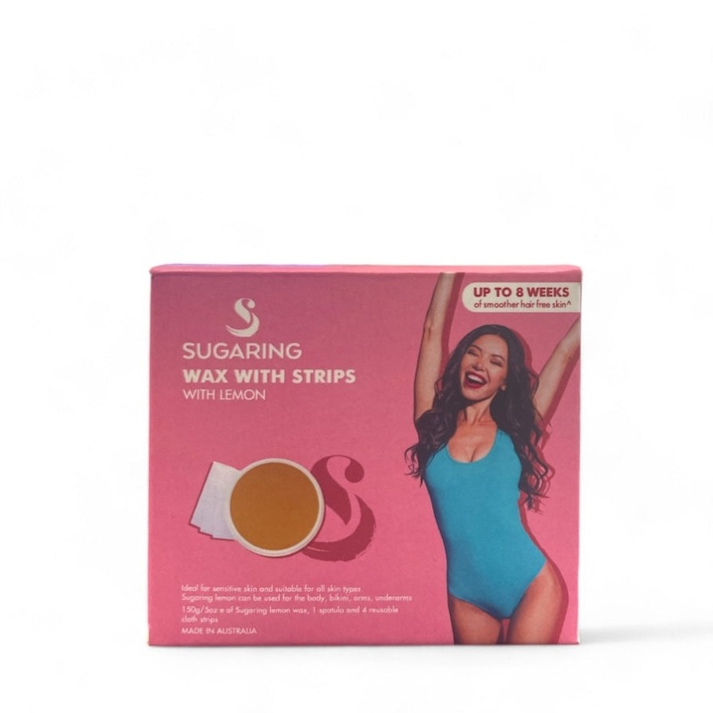 150g Sugaring Wax with Lemon with Reusable Strips – Home Hair Removal Kit V238-SUPDZ-40917039317072