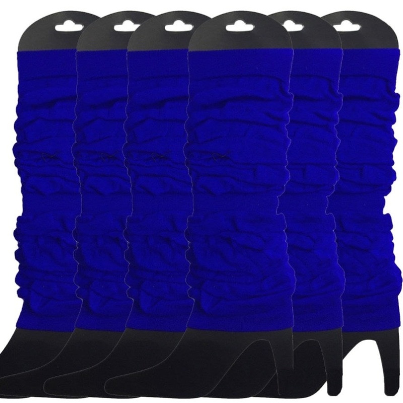 6x LEG WARMERS Knitted Womens Neon Party Knit Ankle Fluro Dance Costume 80s BULK – Royal Blue V563-BR-6NNLEGWRMR-ROYBLU