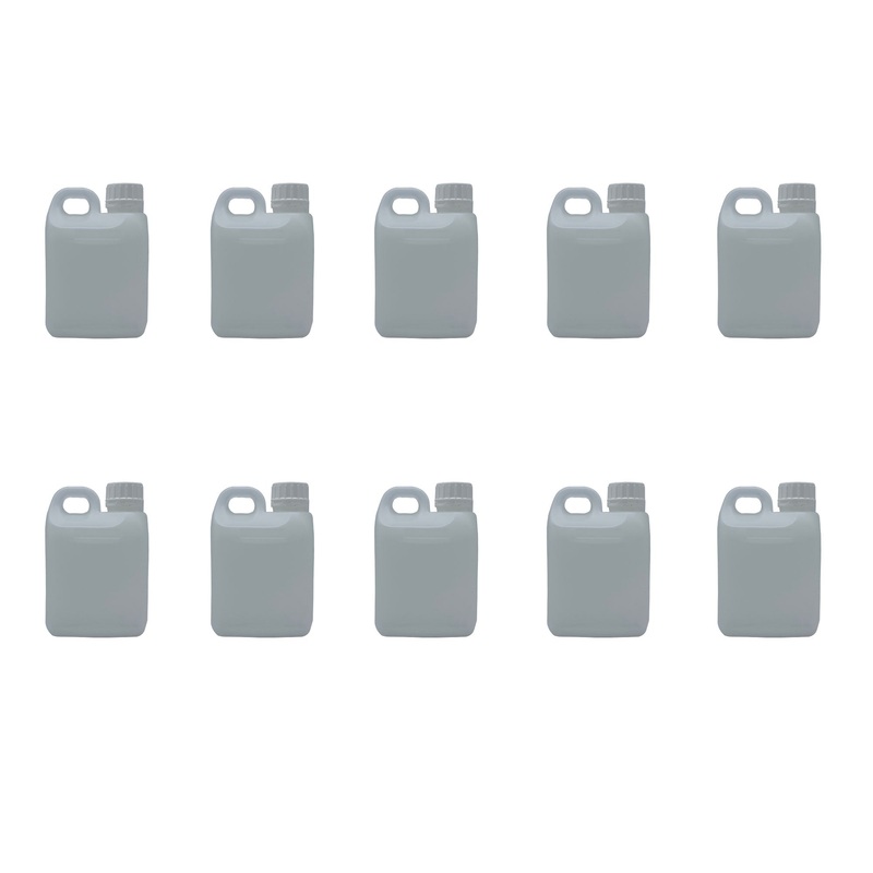 10x 1L Natural Bottle HDPE + TE Cap Jerry Can – Empty Plastic Chemical Food V238-SUPDZ-33050558234704