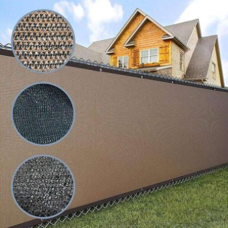 20m x 2m Fence Windscreen Privacy Screen Shade Cover Black Fabric Mesh Garden V63-931971