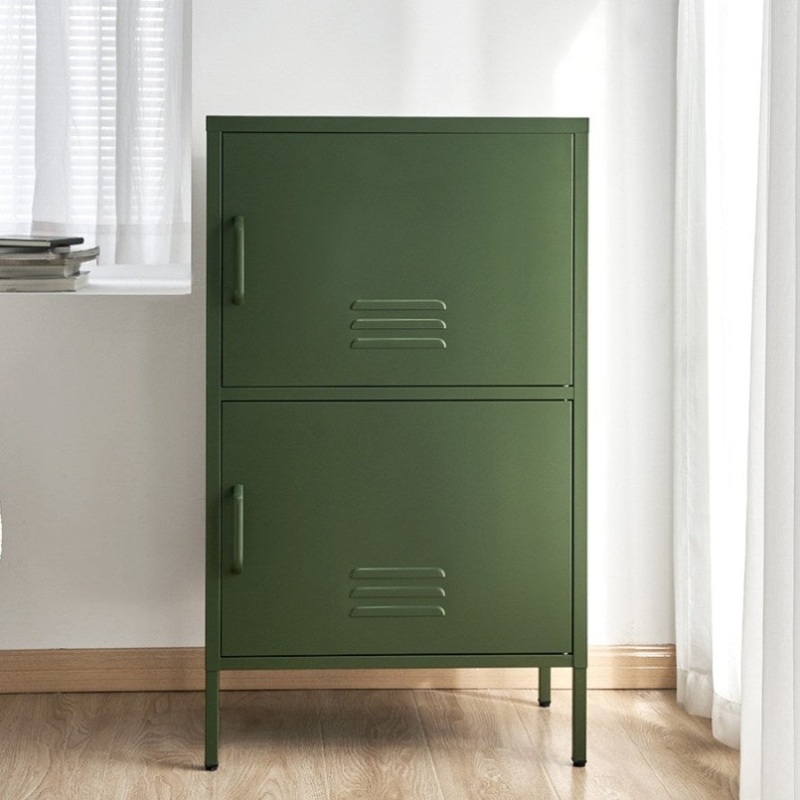 Artiss Buffet Sideboard Metal Cabinet – DOUBLE Green AI-LOCKER-SMI-GN