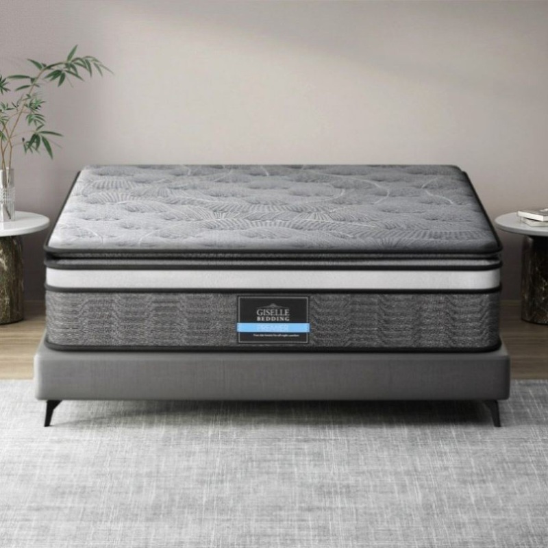 Giselle Bedding 34cm Mattress Double Layer Pocket Spring Queen MATTRESS-MINI-PS-Q