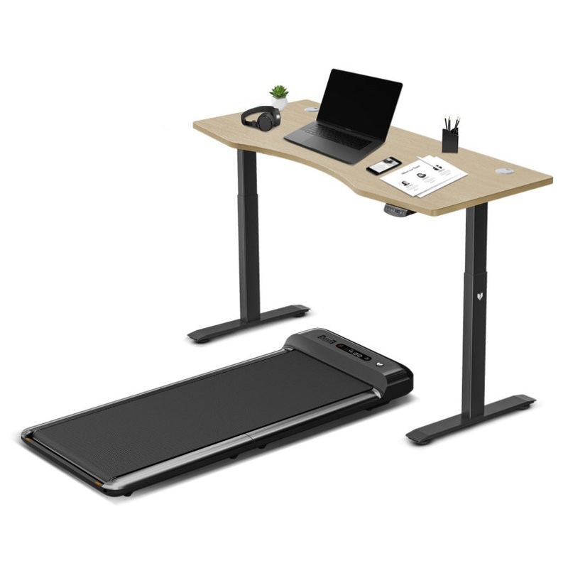 Lifespan Fitness Walkingpad M2 Treadmill with Dual Motor Automatic Standing Desk 150cm in Oak/Black V420-LFTM-WPADM2-C
