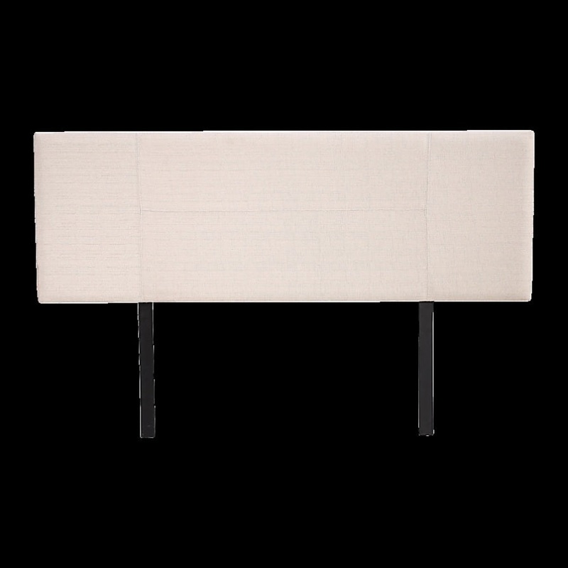Linen Fabric Queen Bed Headboard Bedhead – Beige V63-800787