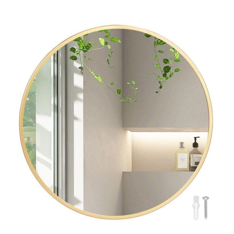 Yezi Wall Mirror Bathroom Makeup Mirrors 70cm DECO1018-70-GD