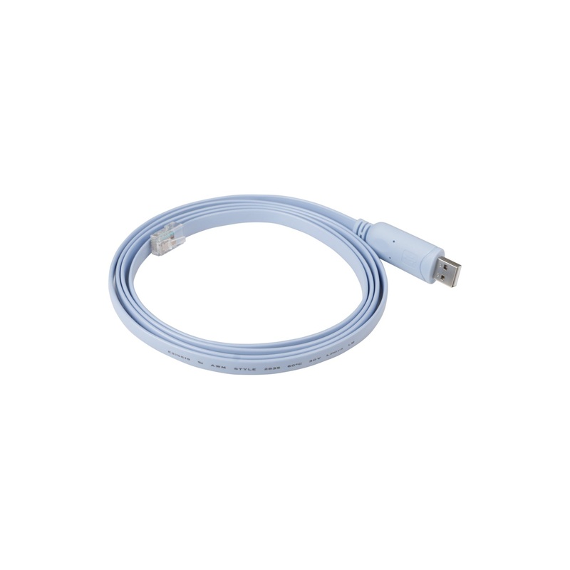 1.8m Console Cable USB to RJ45 | 1.8m USB 2.0 Full Speed compatible | Light Blue 009.009.0132