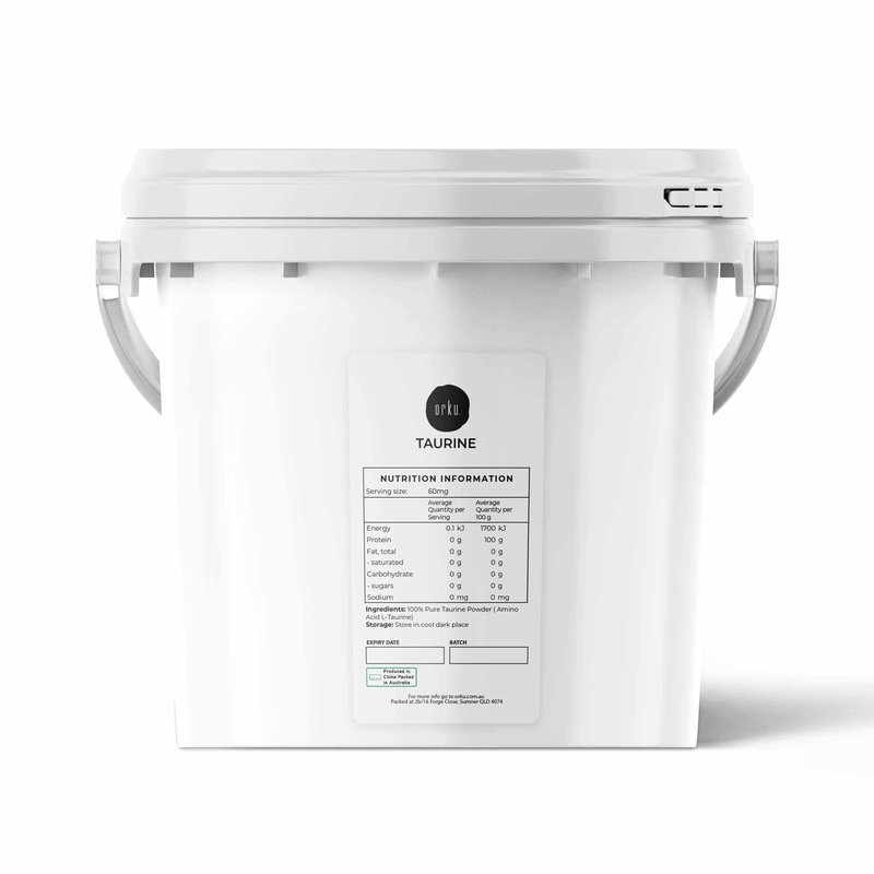 5kg Taurine Powder Tub – Pure Amino Acid L-Taurine Vitamin Supplement V238-SUPDZ-30955737120848
