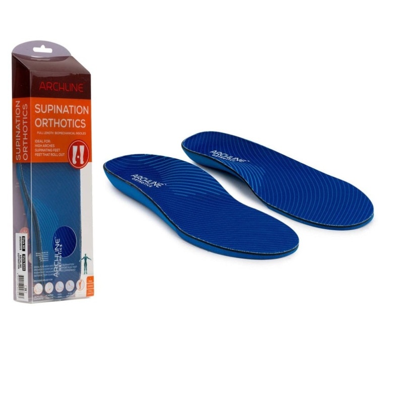 Archline Supination Orthotic Insoles – Full Length Plantar Fasciitis High Arch – Euro 42 V563-ARO300-42
