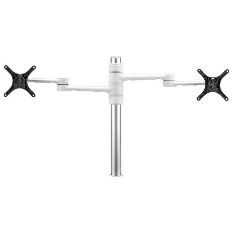 Atdec Dual Monitor Mount Independant Swing Arms on Post. Up to 32, Max load: 8kg , 5.5kg 13AFS-AT-DC-W