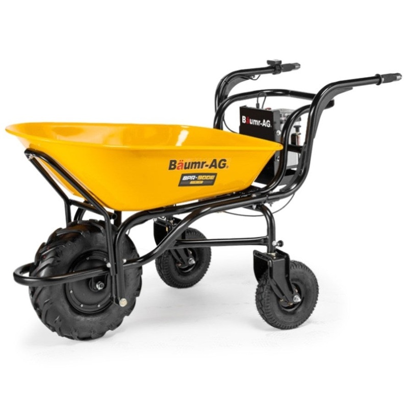 Baumr-AG 40V Battery Powered Wheelbarrow Motorised Electric, 100L Bucket Volume, 3 Wheel, 260KG, V219-GDTPBWBM9CEA