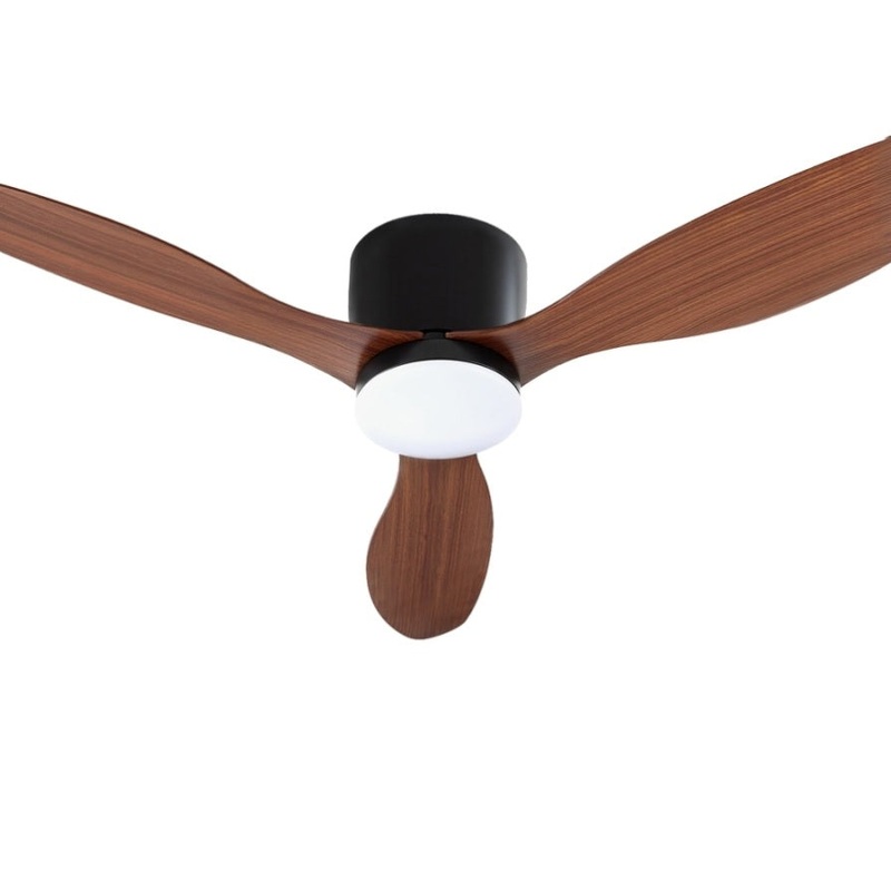 Devanti 52” Ceiling Fan DC Motor w/Light w/Remote – Dark Wood CF-B-52-42Y-DW