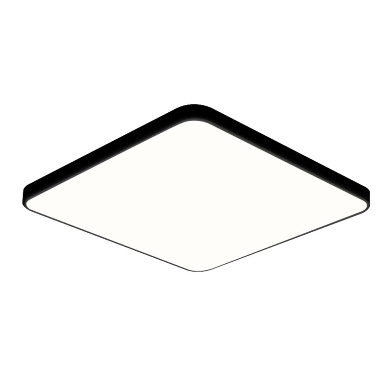 EMITTO 3-Colour Ultra-Thin 5CM LED Ceiling 36W Black LI0373-36W-BK