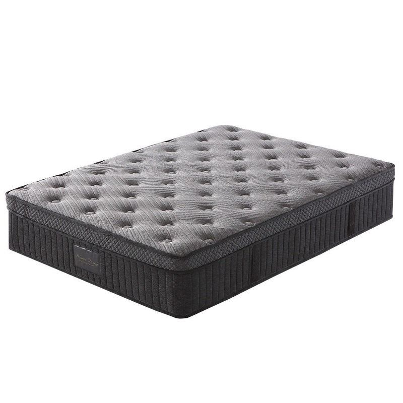 KINGSTON SLUMBER Premium Luxury 34cm Double Mattress, Medium-Firm, Natural Latex Layer, Euro Top, V219-BEDMATKSLX3A