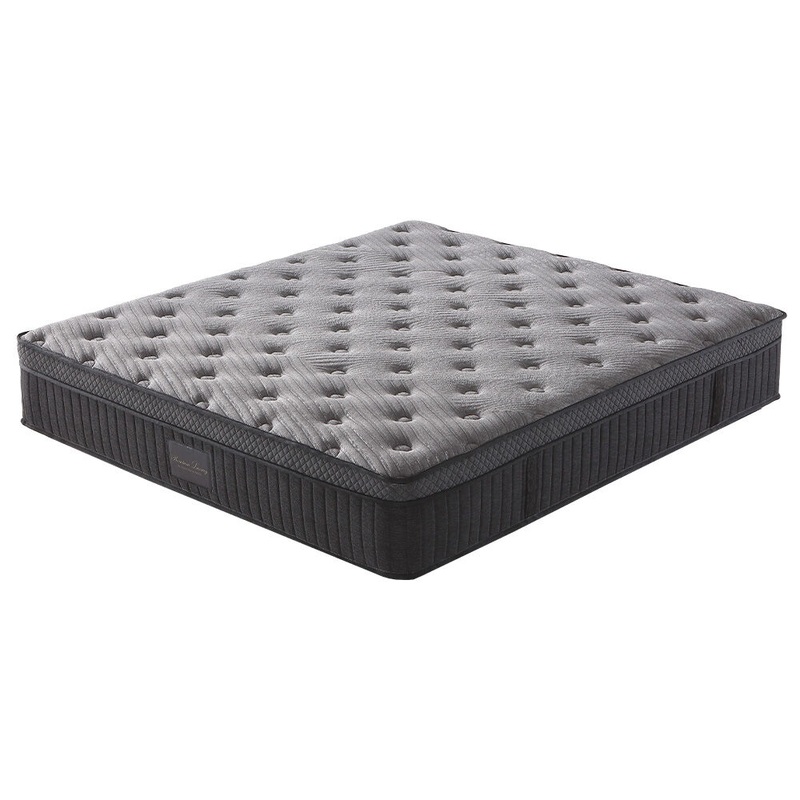 KINGSTON SLUMBER Premium Luxury 34cm King Mattress , Medium-Firm, Natural Latex Layer, Euro Top, V219-BEDMATKSLX5A