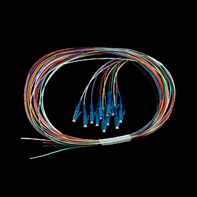 2m Fibre Pigtail LC OS1 / OS2 Singlemode | 12 Pack Rainbow 015.012.1302
