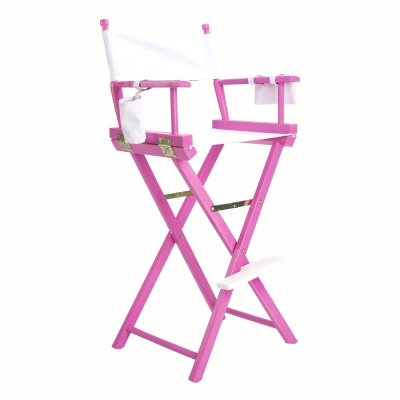 Director Movie Folding Tall Chair 76cm PINK HUMOR V274-FT-6015DC-PK