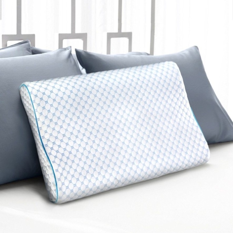 Giselle Bedding Memory Foam Contour Pillow Cool Gel PILLOW-MEFO-COOL-WH