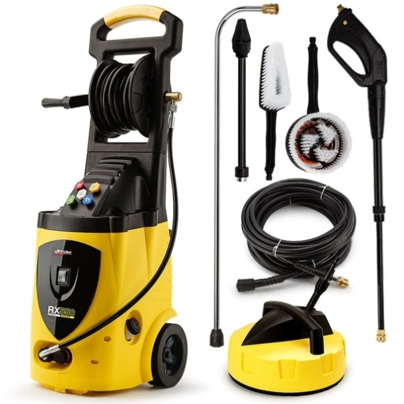 Jet-USA RX550 Electric High Pressure Washer 3500PSI Ultimate Pack, 5 Nozzles, Spin & Wheel Brush, V219-PRWELC550USAACAB