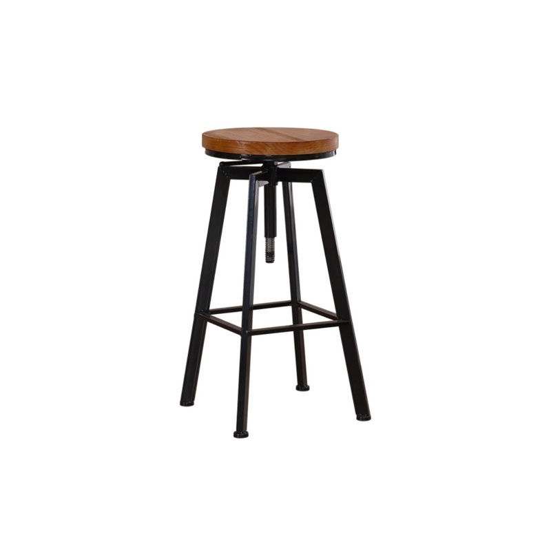 1 X Vintage Retro Industrial Swivel Bar Stool 69_BR1001