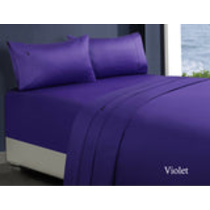 1000tc egyptian cotton sheet set 1 mega queen violet V517-CSS1000-MQVI