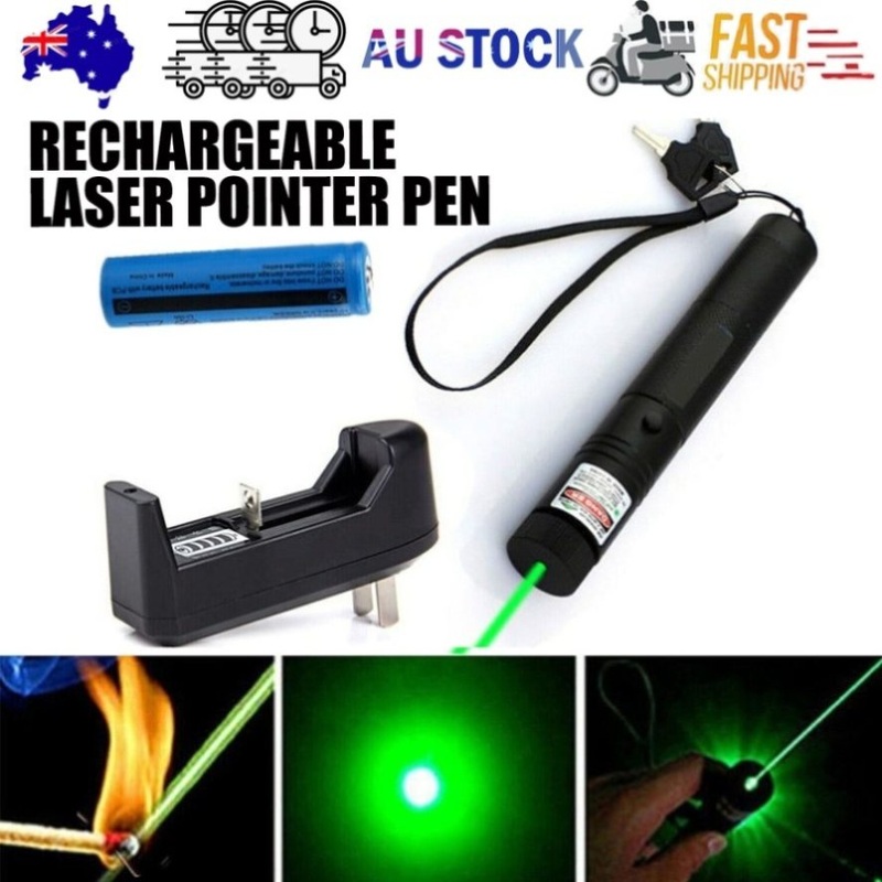 990Miles Rechargeable Green Laser Pointer Pen Light Astronomy Visible Beam Lazer V201-W11598171