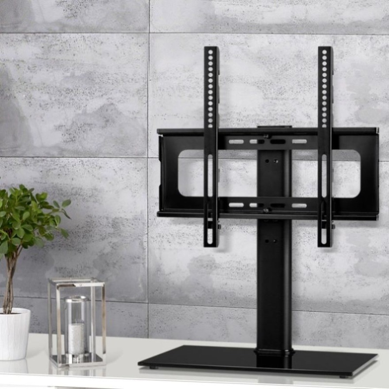 Artiss TV Stand Mount Bracket for 32-55 LED LCD Swivel Tabletop Desktop Plasma TV-MOUN-S08-2-BK