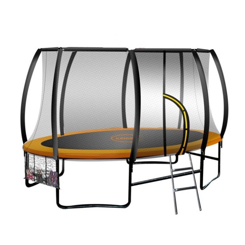 Kahuna Trampoline 8 ft x 14 ft Oval Outdoor – Orange TRA-FJP-OVL-814