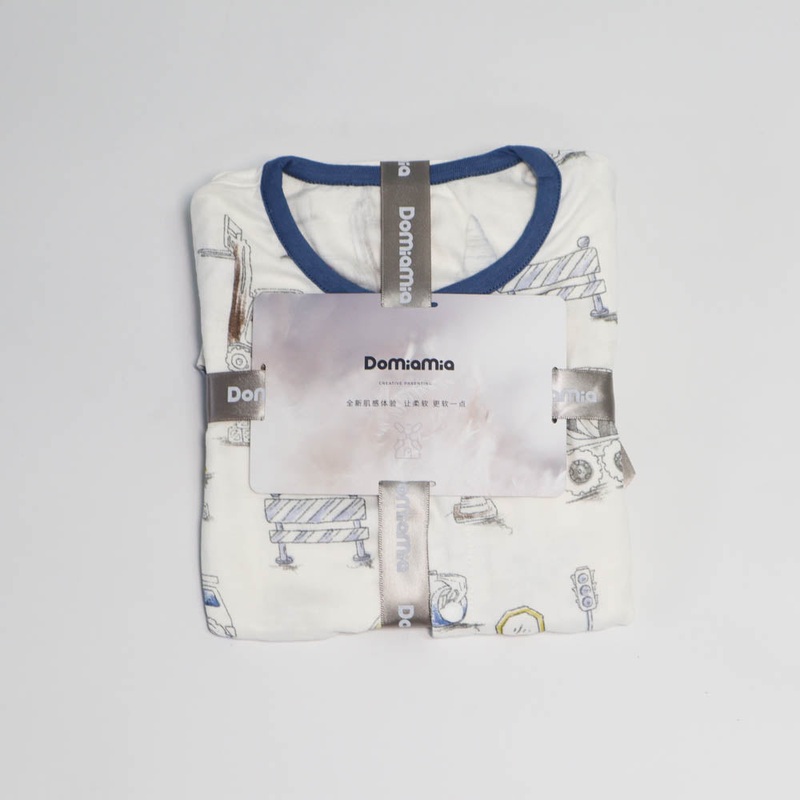 Domia Silky Bamboo Short Sleeve Baby Romper Engineering Team L80 48 DTK10019