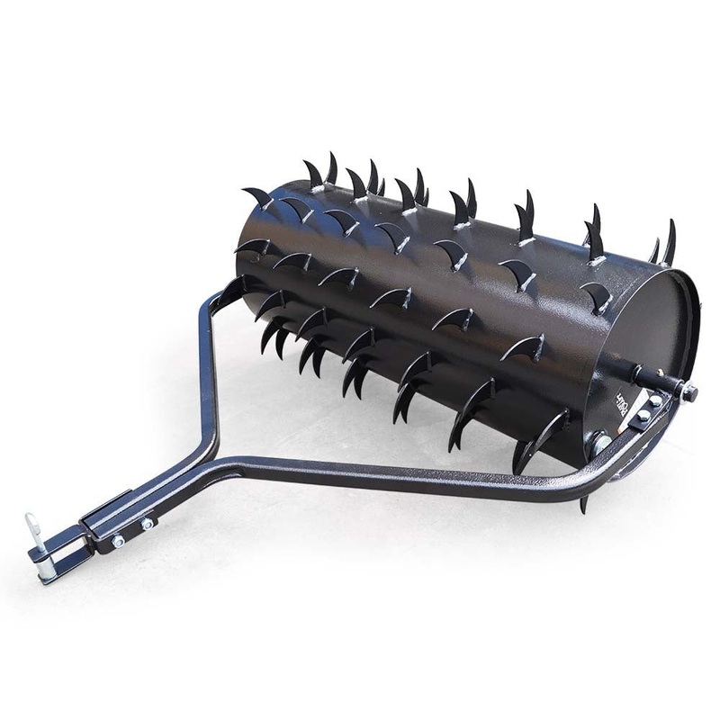 PlantCraft Tow Behind Lawn Roller Spike Aerator 36 Wide, Universal Hitch for Ride on Mower, Garden V219-GDTAERPCS36A