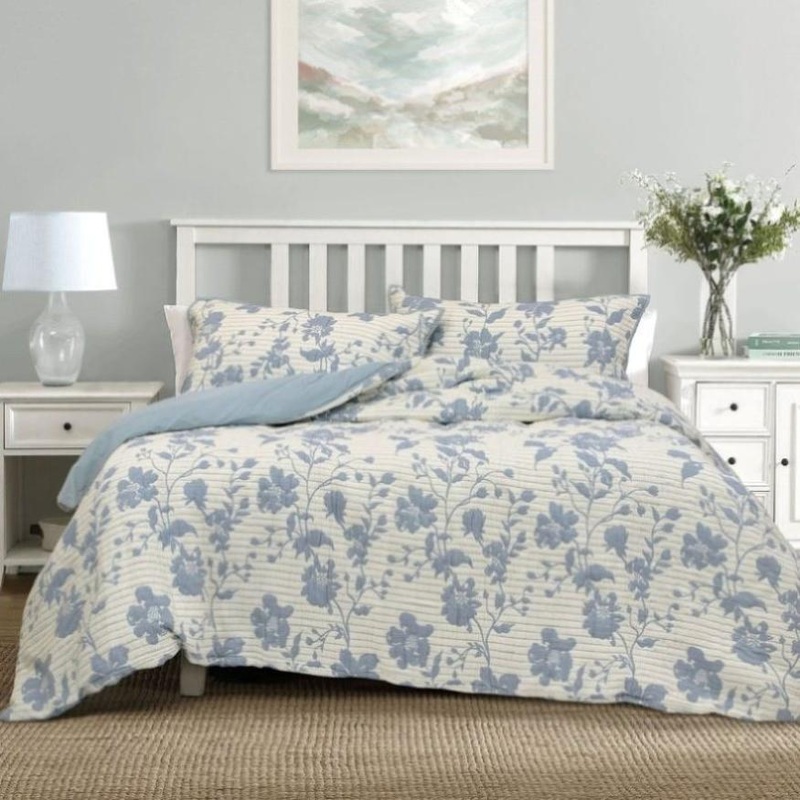 Algodon Abigail Multi Lightly Quilted Cotton Jacquard Quilt Cover Set King V442-INT-QUILTCS-ABIGAILJACQUARD-MULTI-KI