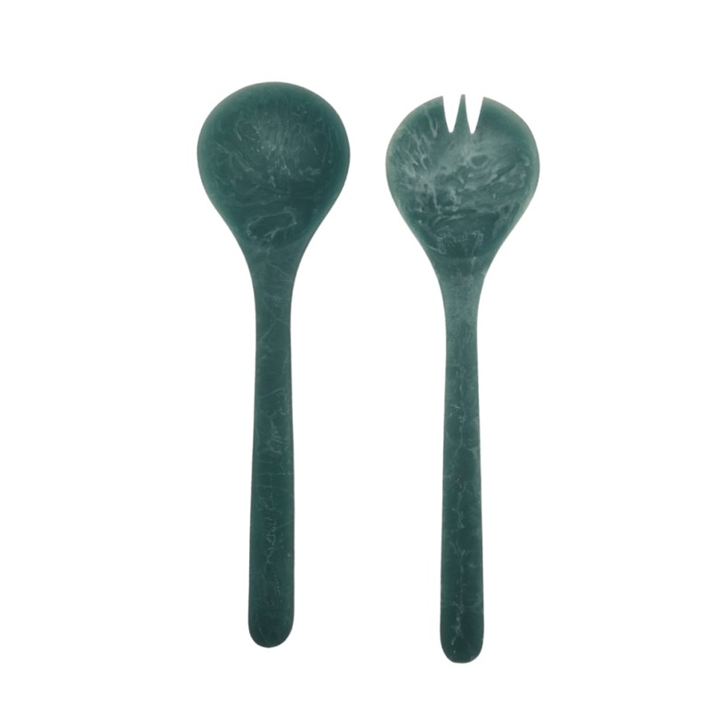 Blue Resin Salad Server Set -Handcrafted V1026-KLCHH24096BL