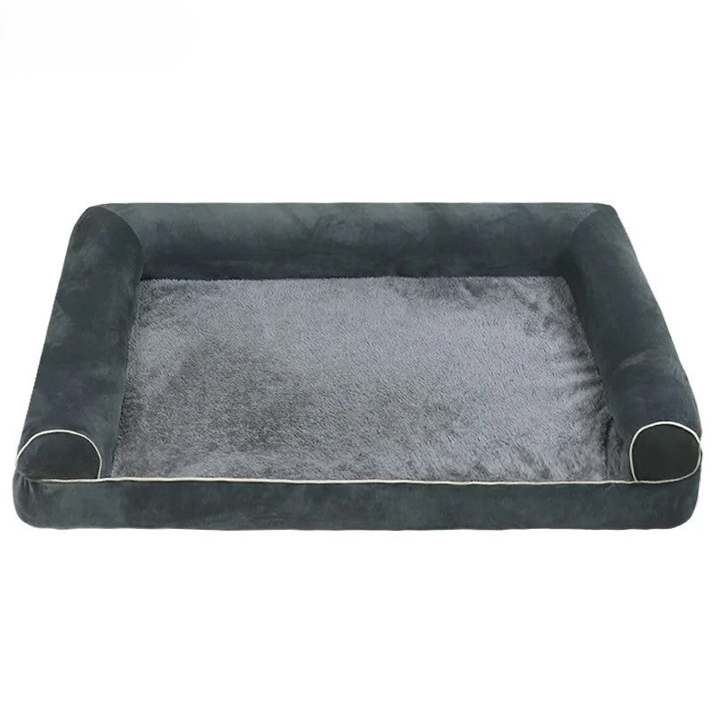 XL Size PawfectFriend Orthopedic Dog Bed 3-Side Comfort Bolster Padded Calming Mattress Bed with V571-644161314523
