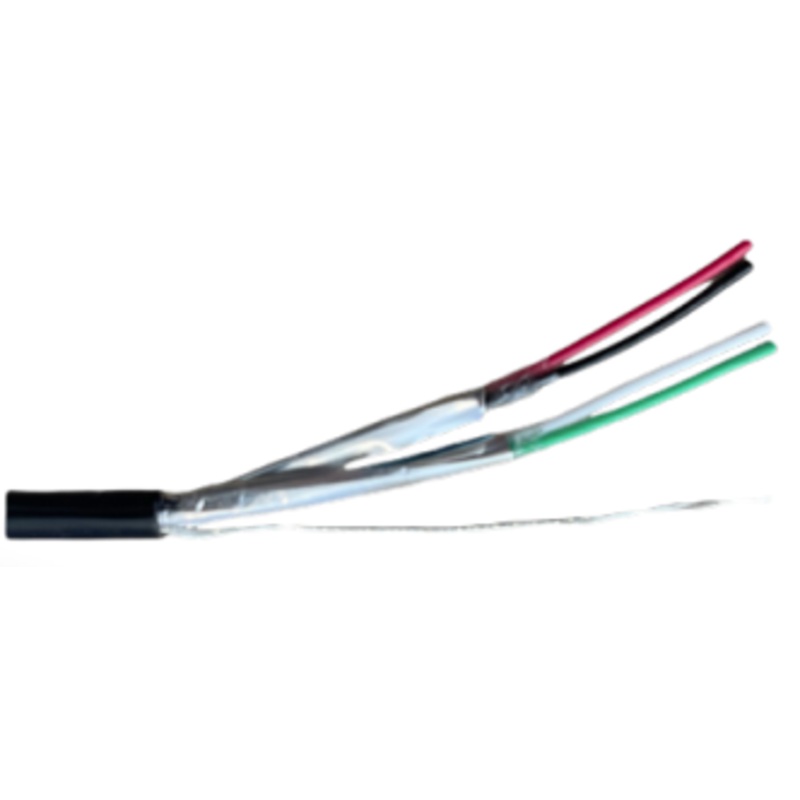 2 Pair 7/0.25mm Individual Screened Gel Filled Data Cable | 300m Black 007.003.0061
