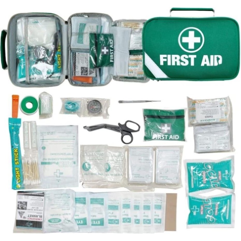 258pcs PREMIUM FIRST AID KIT Medical Travel Set Emergency Family Safety Office V563-PE0257