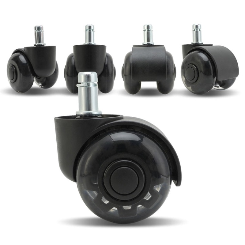 5X 2” Twin Wheel Office Chair Casters – Slient Smooth, 11x22mm Stem V274-FT-OCA-WH2-5PCS