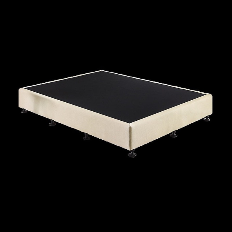 Palermo King Single Ensemble Bed Base Platinum Natural Sand Linen Fabric V63-823211