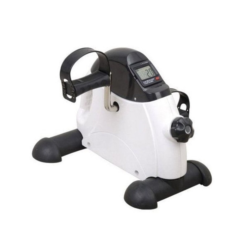 Powertrain Portable Mini Trainer Exercise Machine Home Gym Pedal Bike Cycle Legs and Arm MBIKE-90A-WH