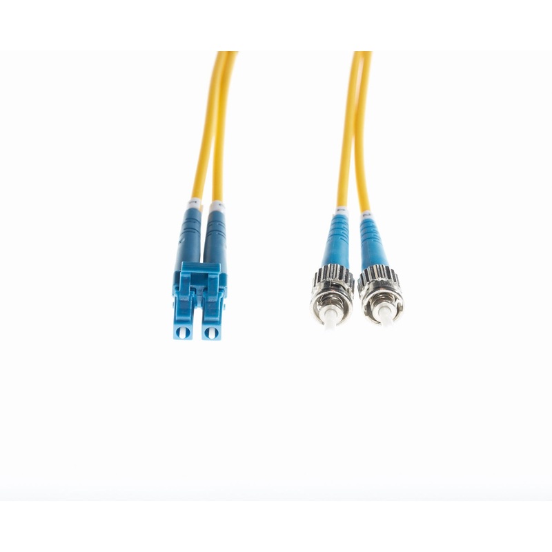 10m LC-ST OS1 / OS2 Singlemode Fibre Optic Cable: Yellow FL.OS2LCST10M