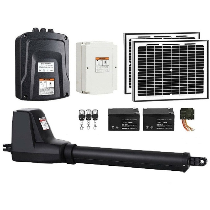 400KG Single Swing Auto Motor Remote Gate Opener With 20W Mono Backup Solar V63-952121