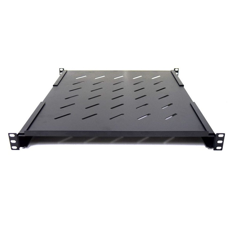 4Cabling 1RU Universal Fixed Shelf for Server Racks with Rail to Rail Depth up to 730mm 002.003.2081