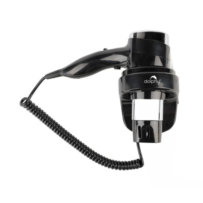 Wall-Mount Hair Dryer 1600-1875W – Black V959-DPHD0023