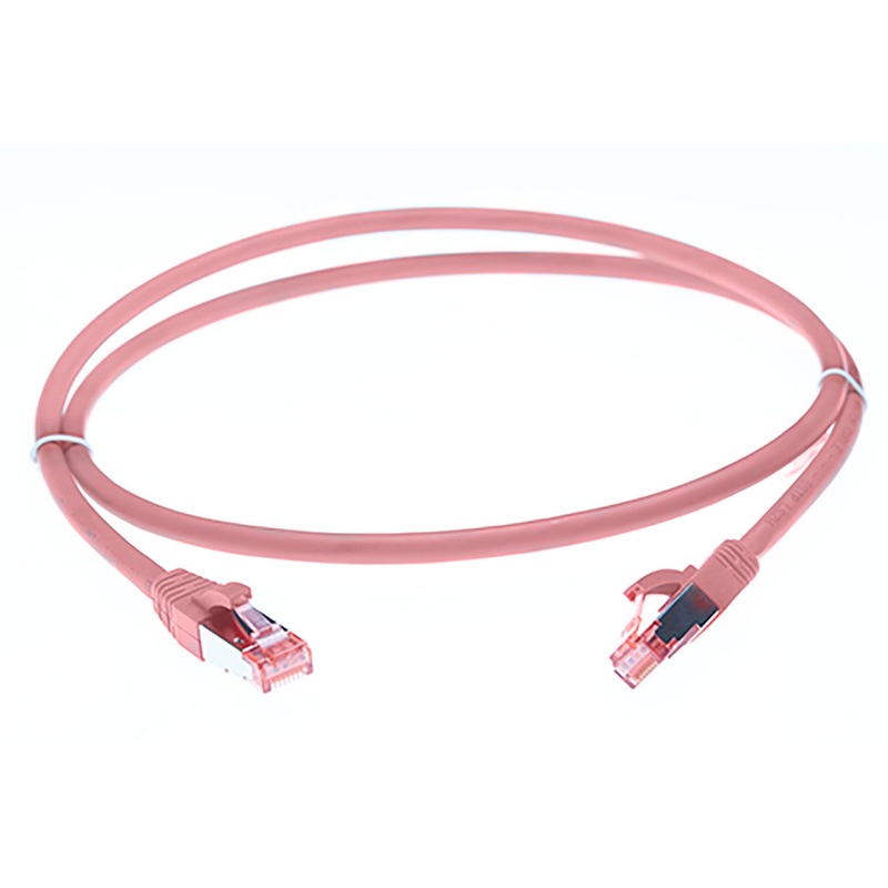 10m CAT6A S/FTP LSZH Ethernet Network Cable | Pink 004.100.9010